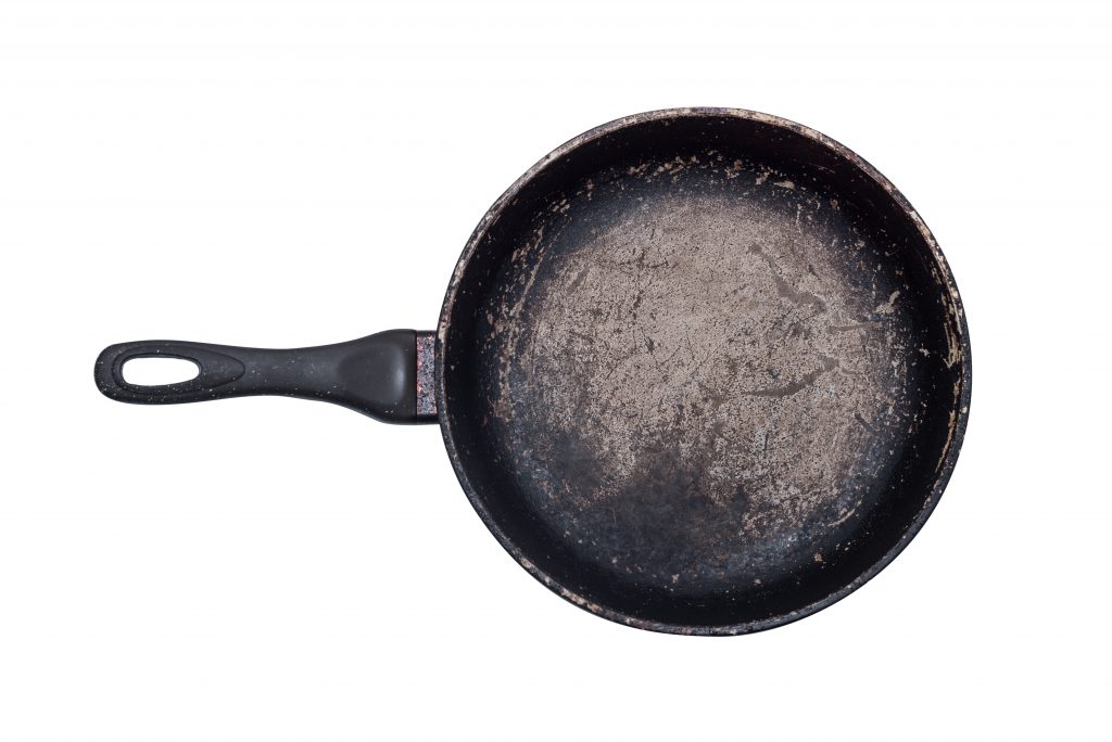 ruined non stick pan