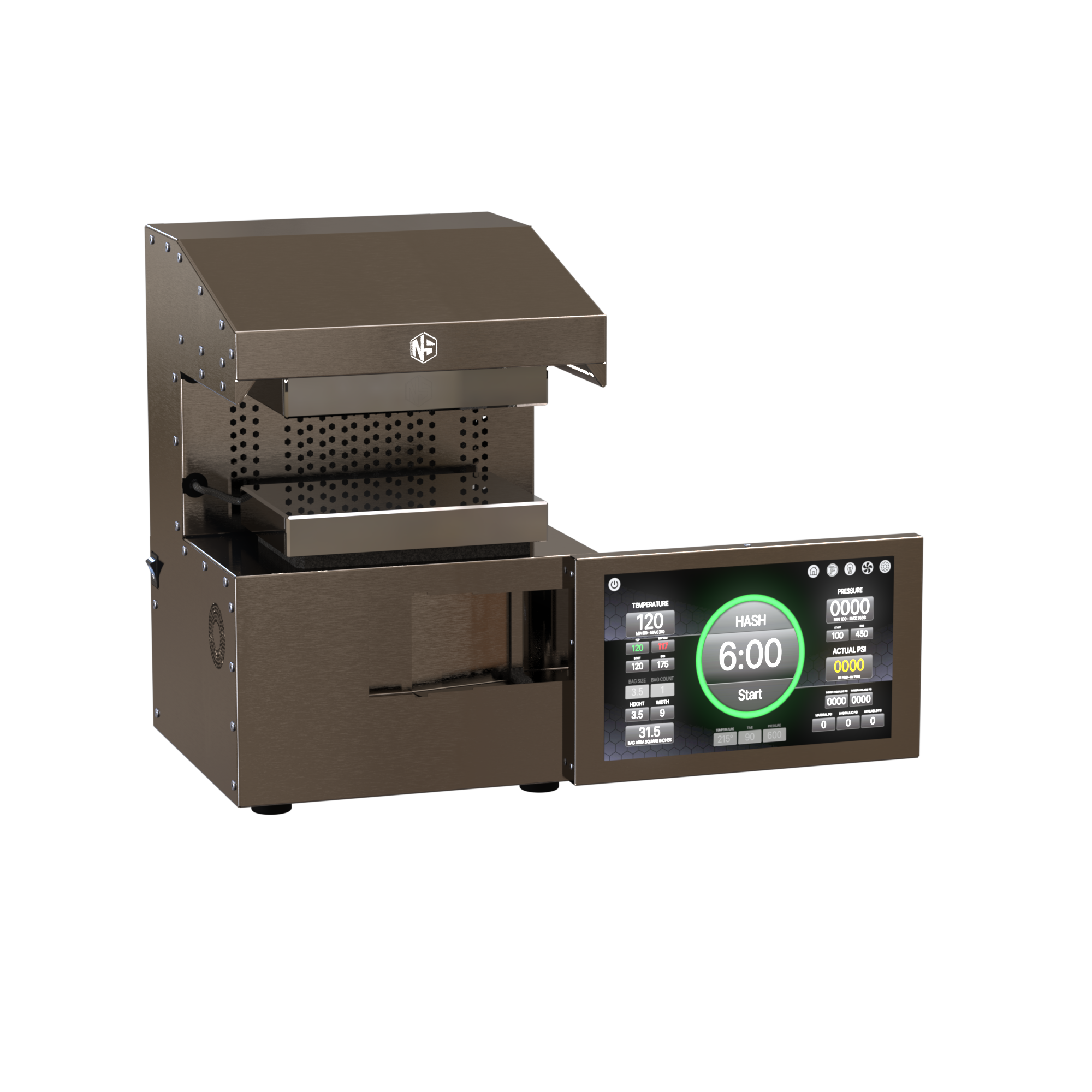 NugSmasher iQ Pro Fully Automatic Rosin Press Advanced Extraction