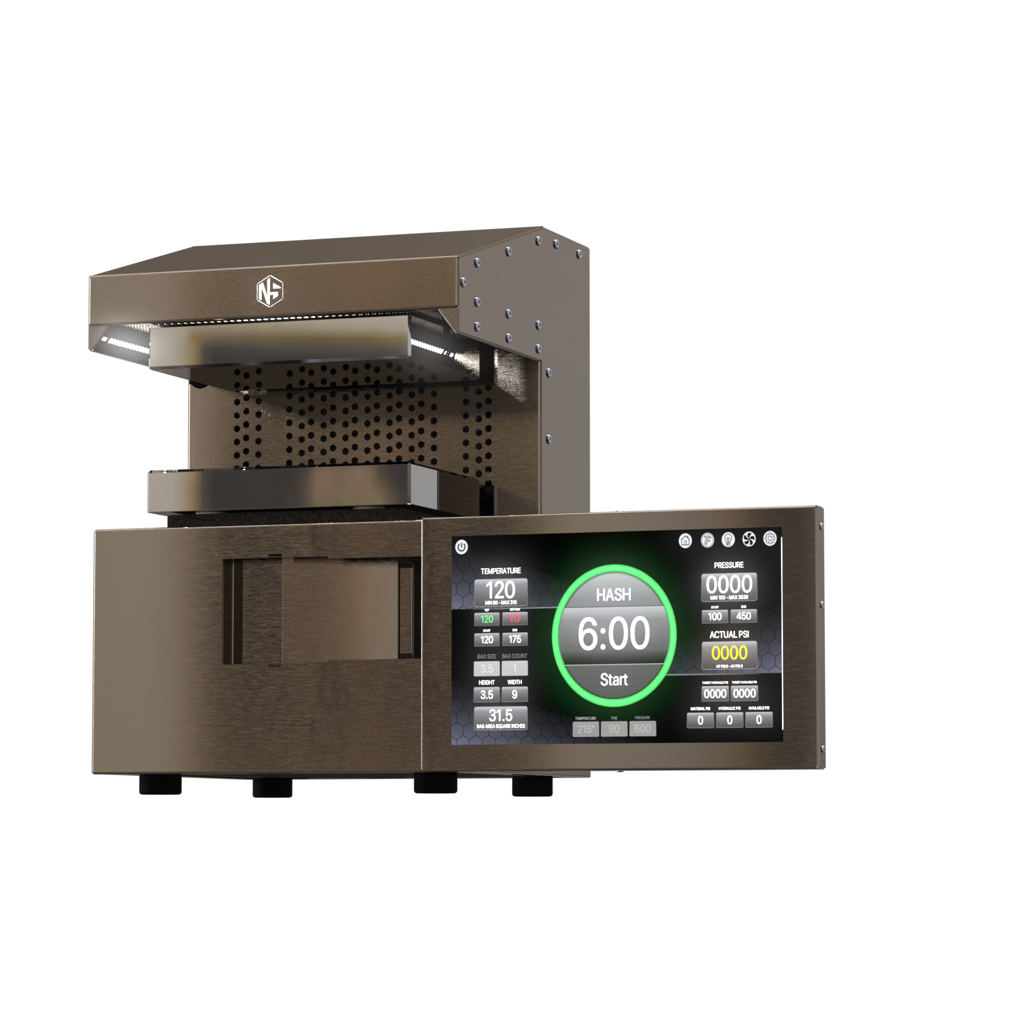 NugSmasher iQ Pro Fully Automatic Rosin Press Advanced Extraction